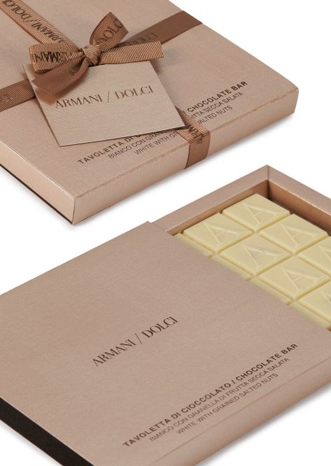 Cioccolato bianco con frutta secca salata 60g