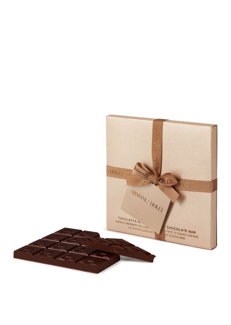 Cioccolato fondente 75% con granella di cacao 60g